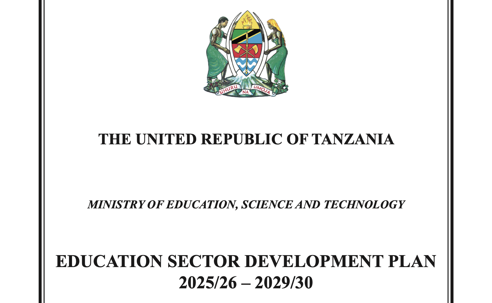 Tanzania emphasizes quality and inclusive higher education in its new education plan