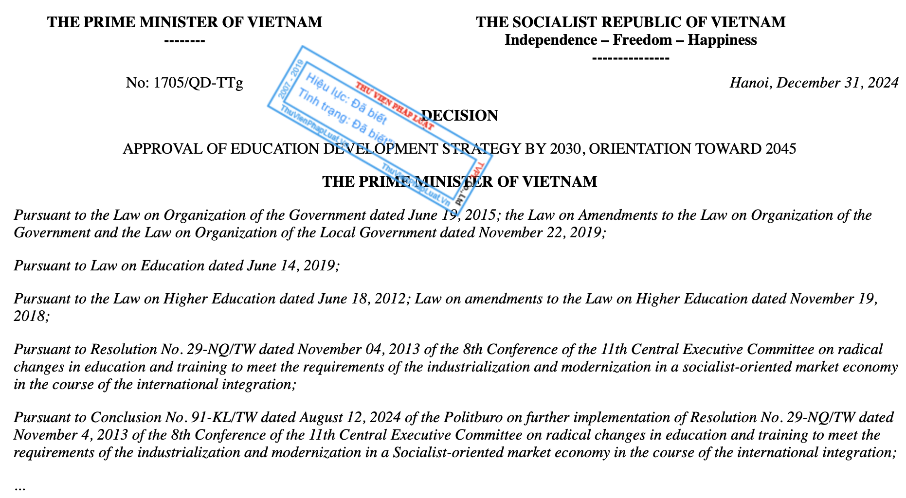 Viet Nam aims to increase enrollment in STEM and enhance the global competitiveness of its higher education system